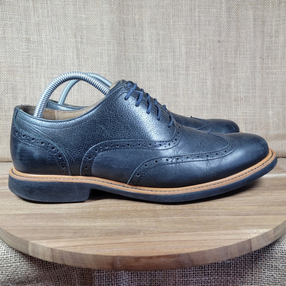 Cole Haan Williams Black Leather Wingtip Oxford Dress Shoes Men's 9.5 Classic